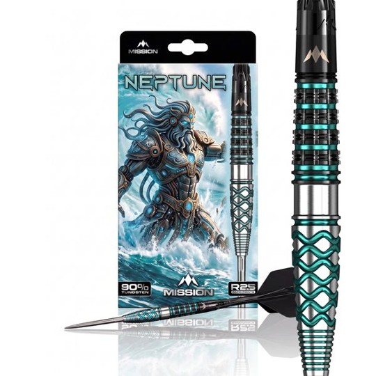 Mission Neptune Darts Set - 95% Tungsten - Steeldart