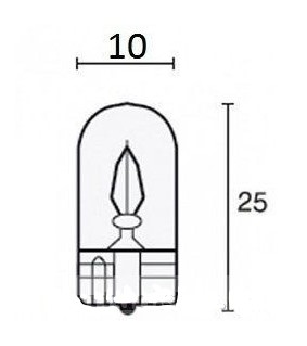 Glassockel Lampe T10 Löwen - Münztüre
