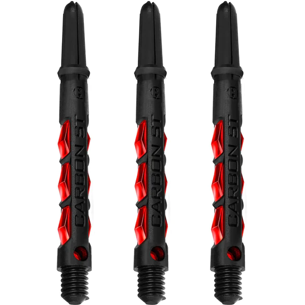 Harrows Carbon ST Shafts - Dart Stems - Black & Red