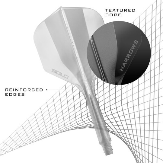 Harrows Solo Integrated Flight- Shaftsystem - No2 Standard - Transparent