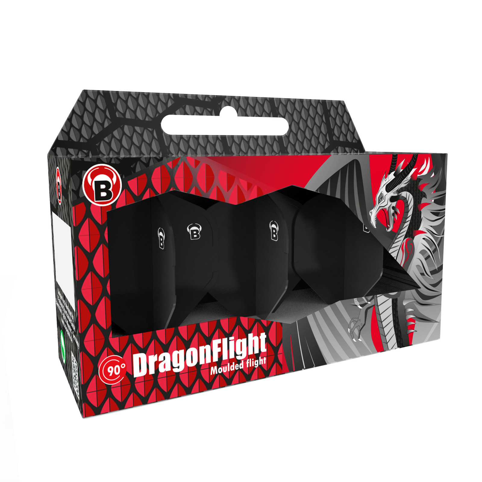 3 DragonFlights Bull's Schwarz - Small - No.6