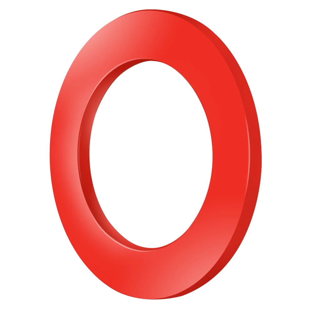 Bull's Dartboard Base Surround - einfarbig ohne Aufdruck - Rot