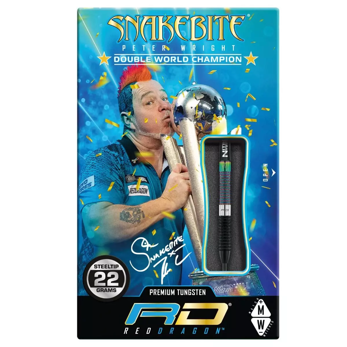Peter Wright Snakebite World Champion Diamond Fusion SE - Steeldart