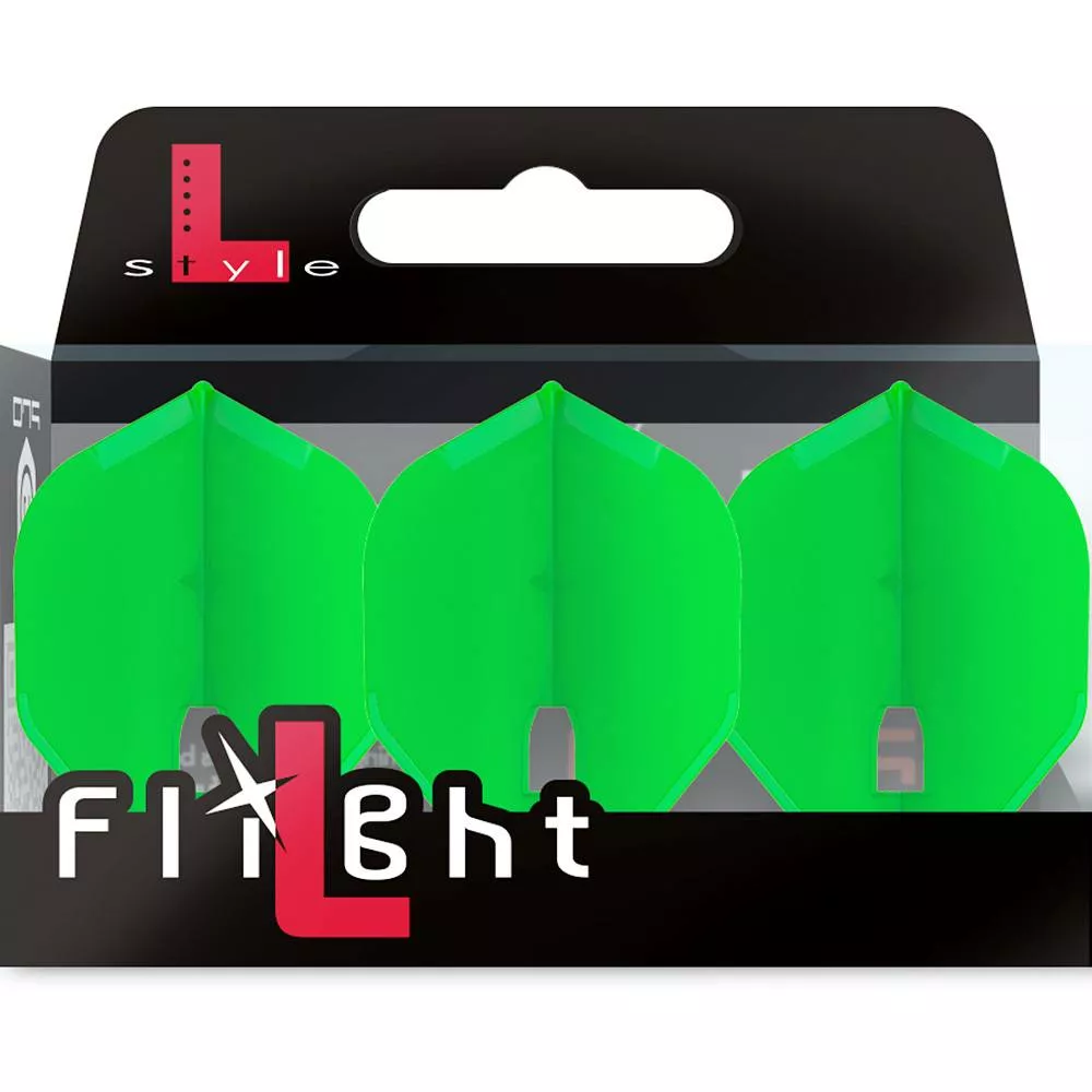 L-Style L1 Pro Champagne Standard Flight - Lime Green