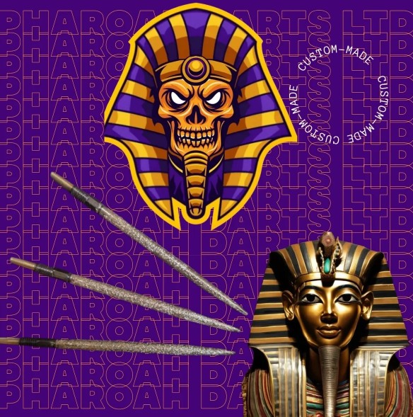 Pharaoh Points Swiss Point Tutankhamun Dartspitzen - Silver