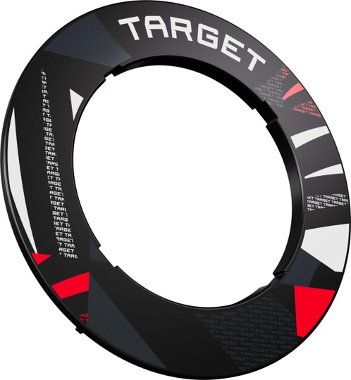 Target Patterned Notched Dartboard Surround