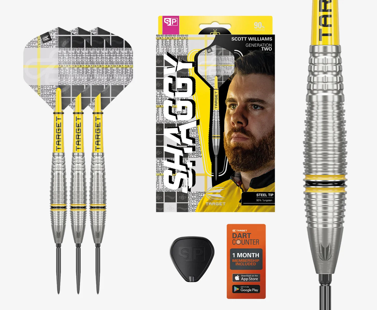 Scott Williams G2 90% Target Swiss Point - Steeldart