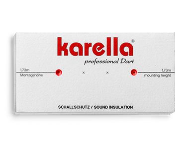 Karella Schallschutz für Steeldartboards mit integriertem Surround