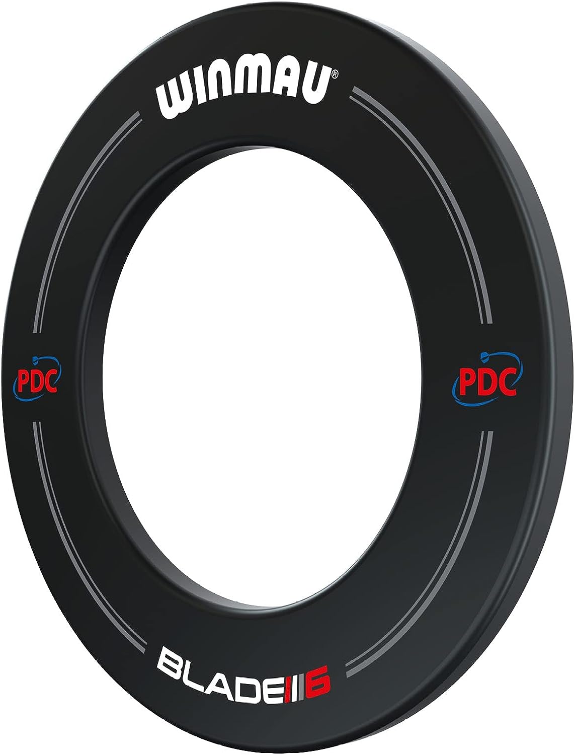 Blade 6 Winmau Dartboard Surround mit PDC Aufdruck - Schwarz