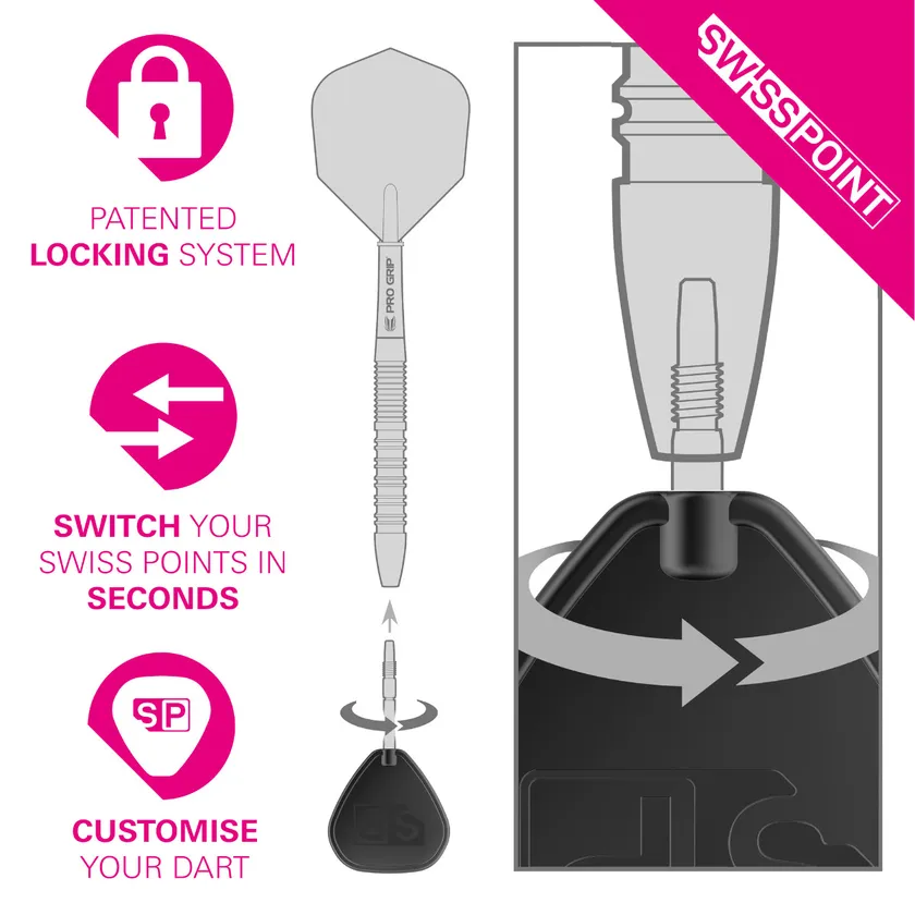 Swiss Point Storm Surge Target Wechselspitzen - Black