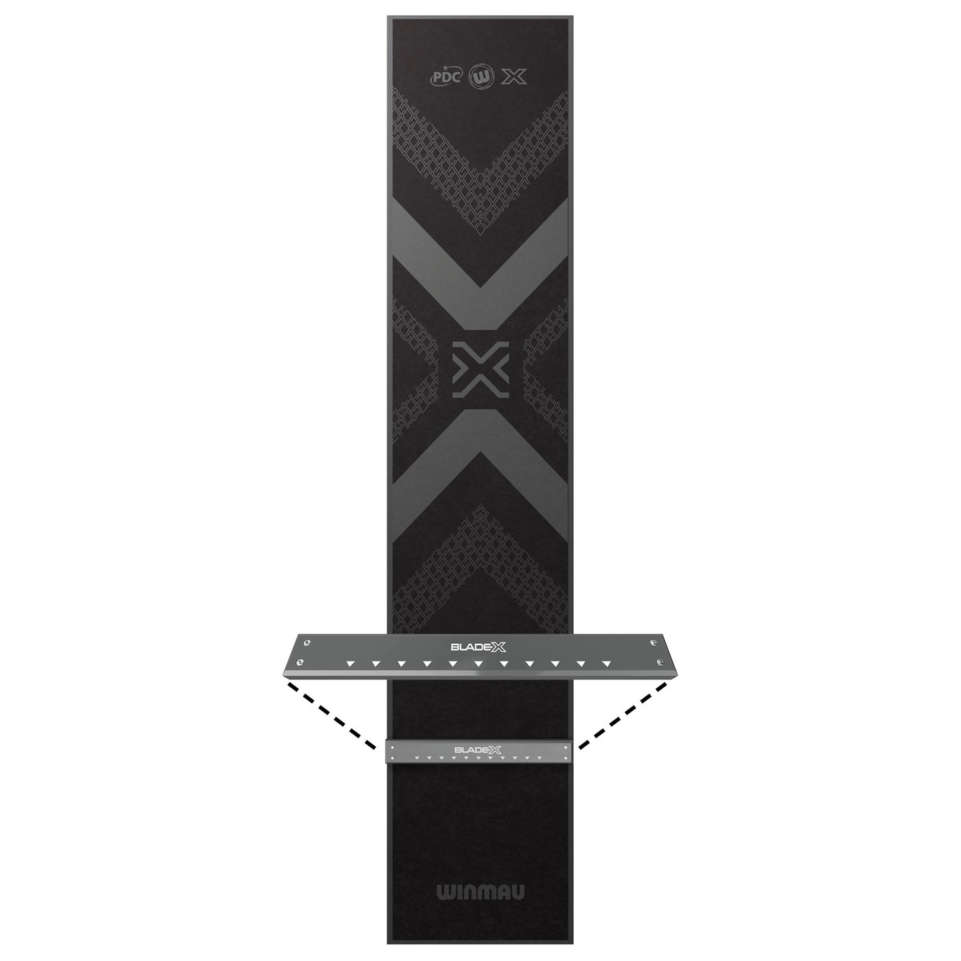 Winmau Pro Zone Blade X - Soft Feel Dartmatte mit Oche