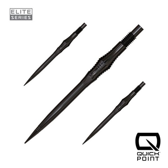 Harrows Apex Spire - Quick Points - QP Steeldartspitzen - Schwarz
