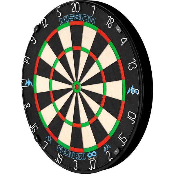 Samurai Infinity Mission Professional Dartboard - Black Ring