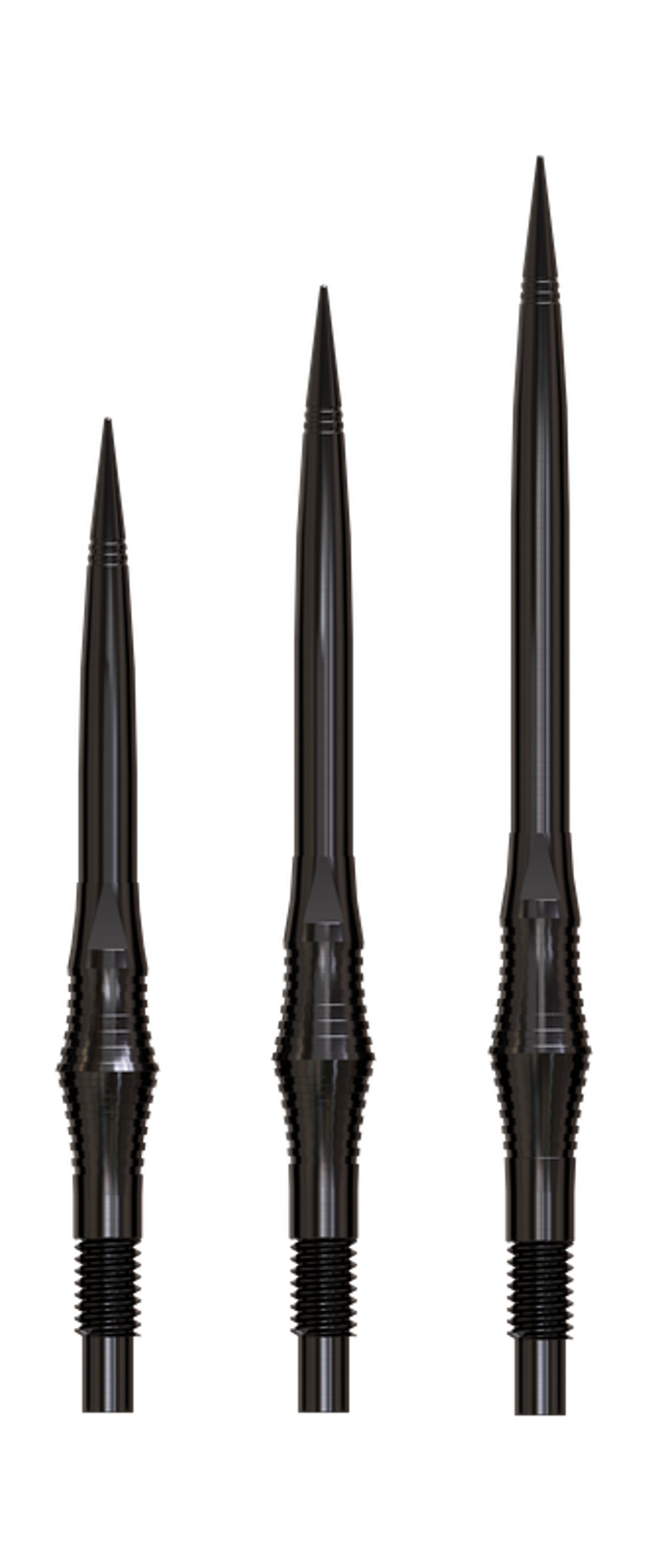 Harrows Apex Spire - Quick Points - QP Steeldartspitzen - Schwarz