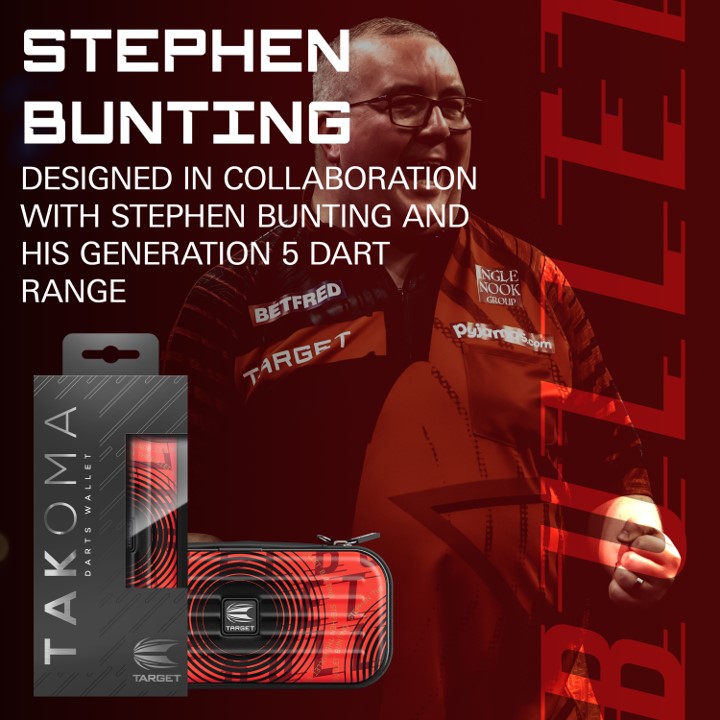 Stephen Bunting The Bullet Takoma Target Dart Case - Darttasche S