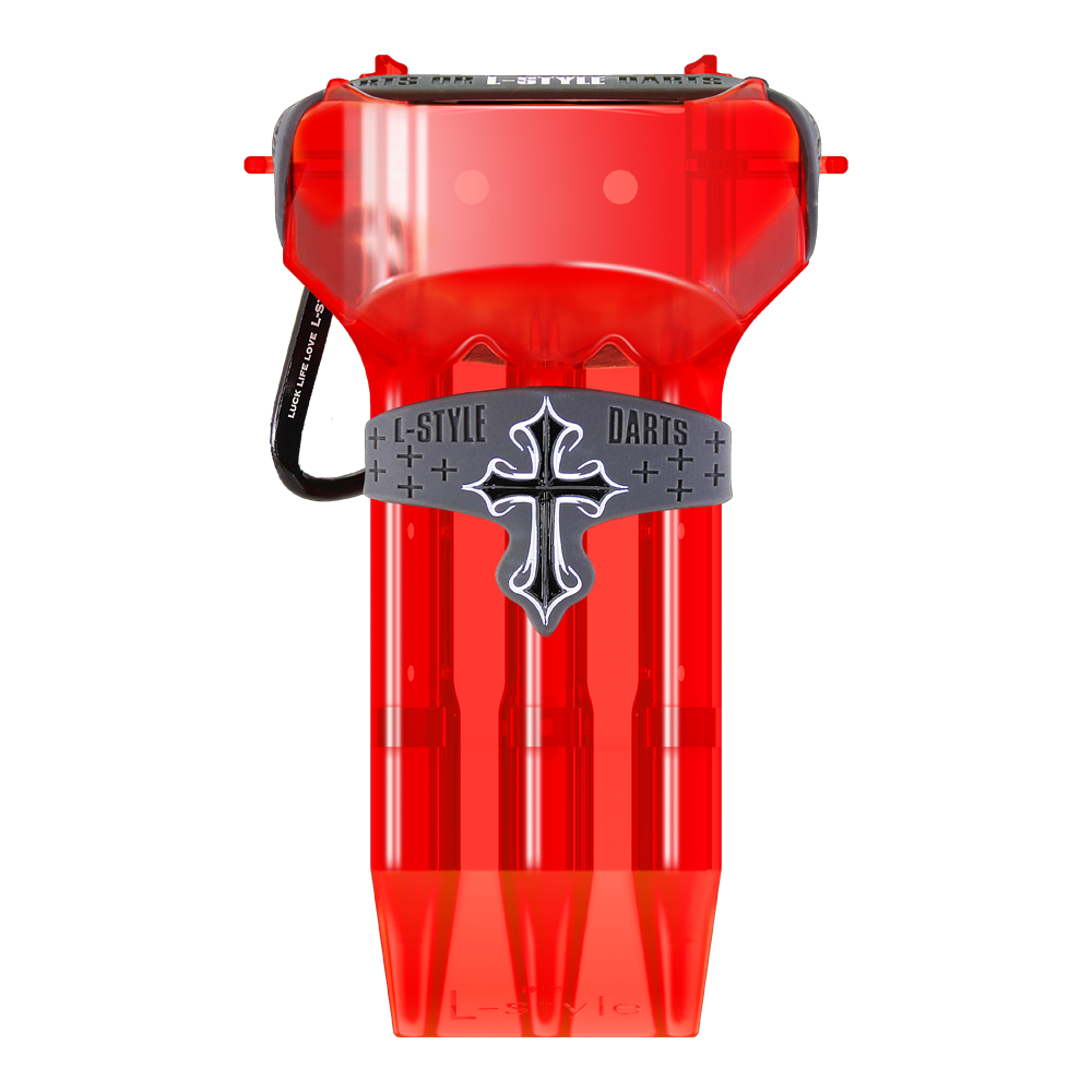 L-Style Krystal One Dart Case - Red mit Kreuz