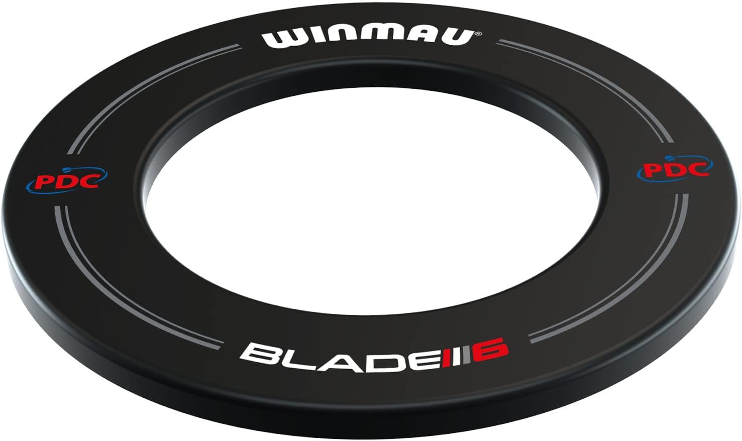 Blade 6 Winmau Dartboard Surround mit PDC Aufdruck - Schwarz