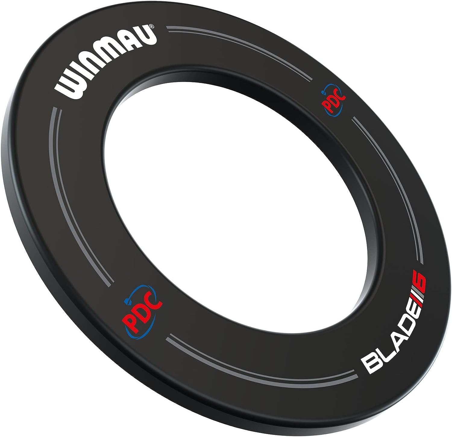 Blade 6 Winmau Dartboard Surround mit PDC Aufdruck - Schwarz