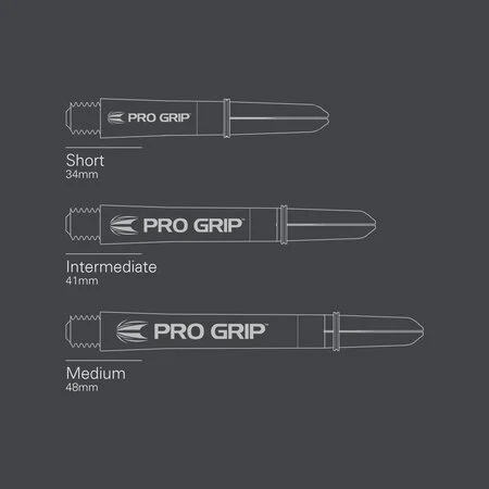 9er Packung Target Shaft Pro Grip Spin - Clear