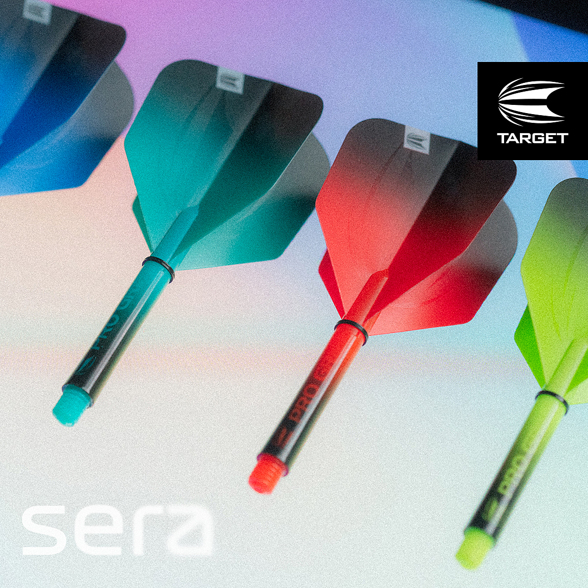 Target Pro Grip Sera Shafts - Black & Red