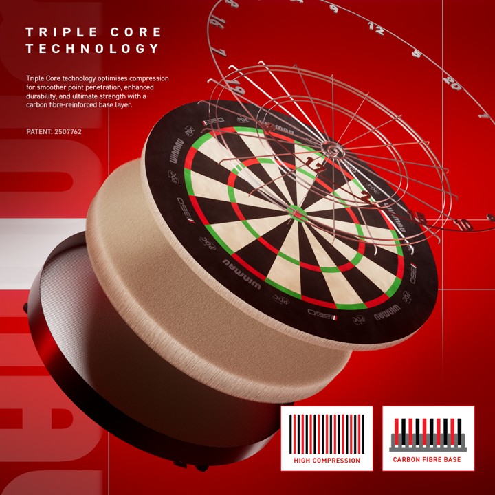 Winmau Blade 6 TC 360 PDC Carbon Dartboard