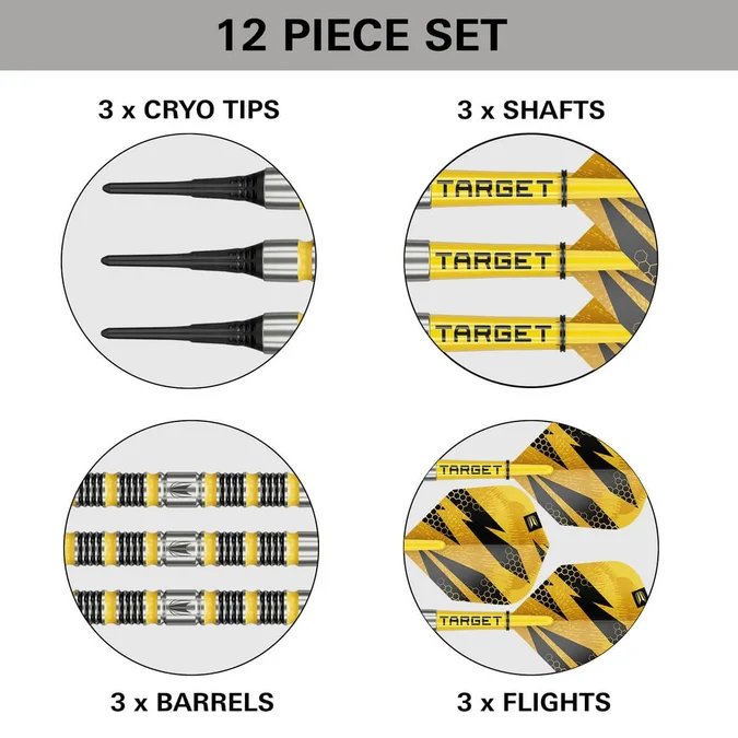 Target BUZZ 11 - 90% Tungsten - Soft-Tip Darts - Softdart