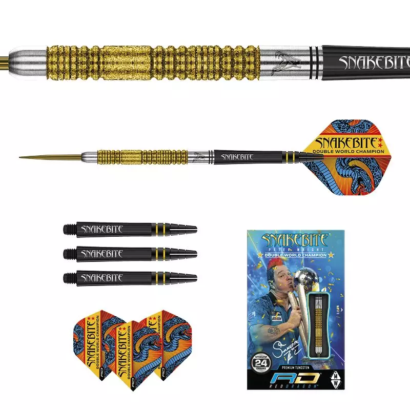 Peter Wright Snakebite Double World Champion SE Gold Plus - Steeldart