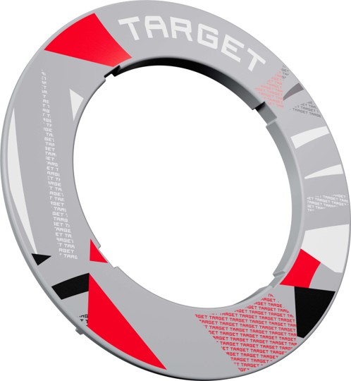 Target Patterned Notched Dartboard Surround