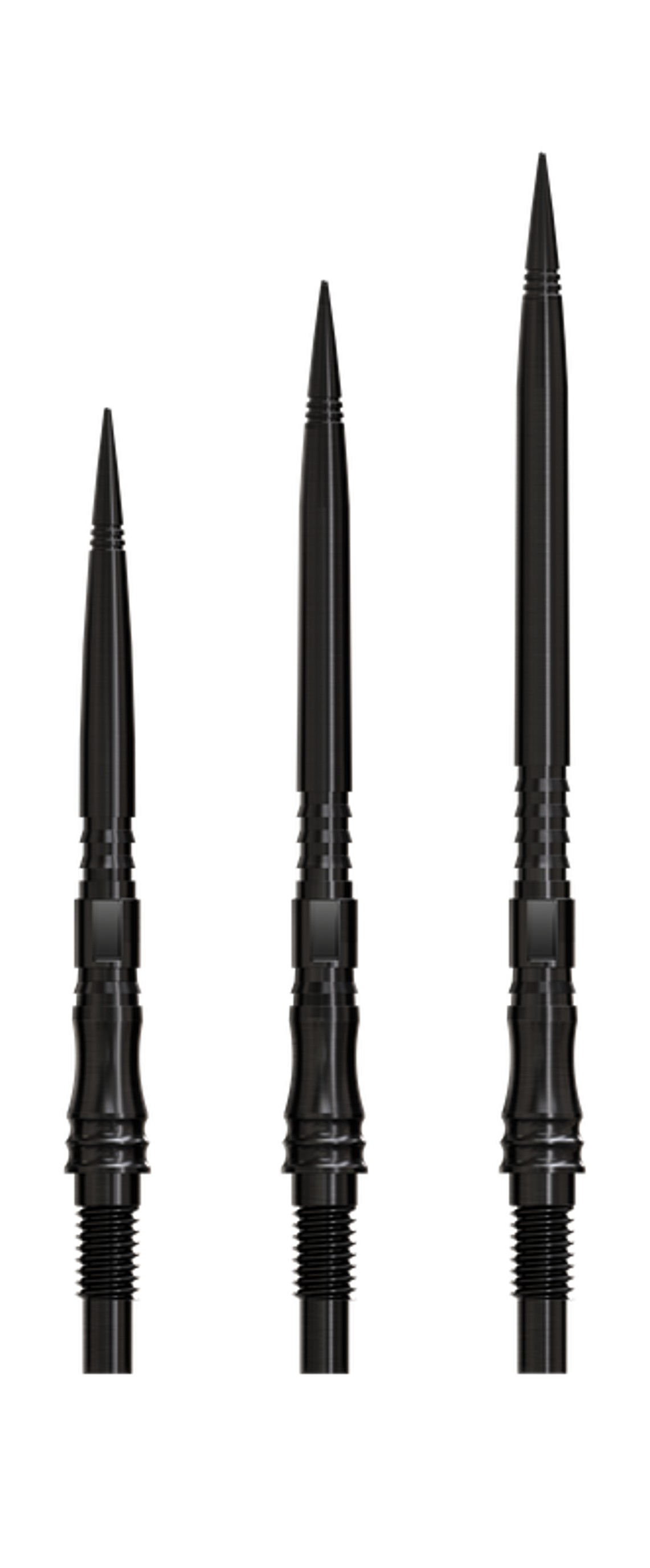 Harrows Apex Axis - Quick Points - QP Steeldartspitzen - Schwarz