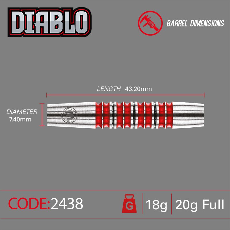 Diablo Torpedo Winmau - Sortdart