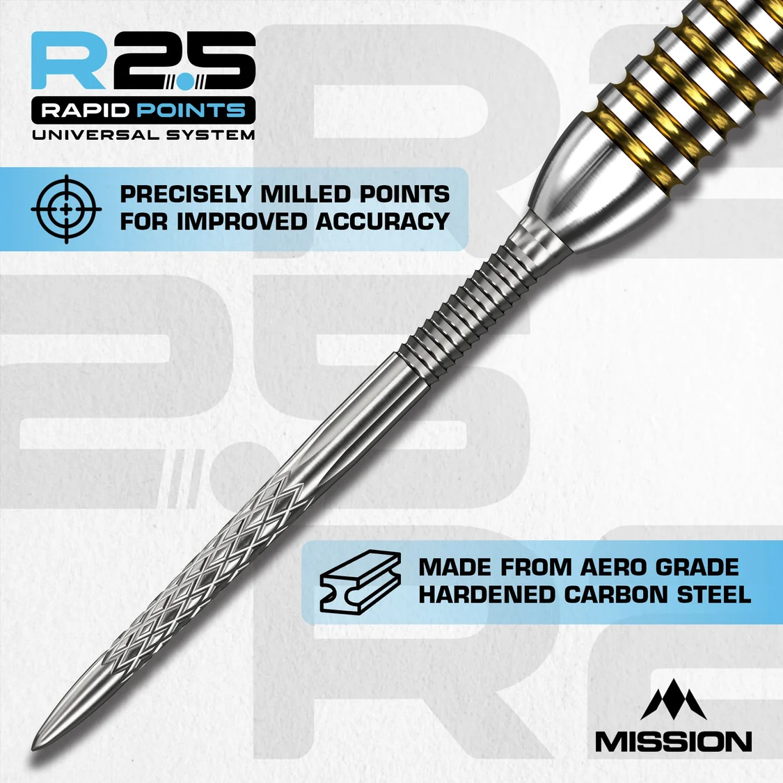 Mission DSX R2.5 Rapid Dart Points - Wechselspitzen - Silber