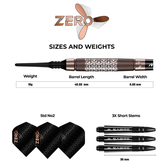 Mission Zero 97.5% Tungsten Bronze - Softdart