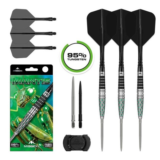 Mission Mantis Darts Set - 95% Tungsten - Steeldart
