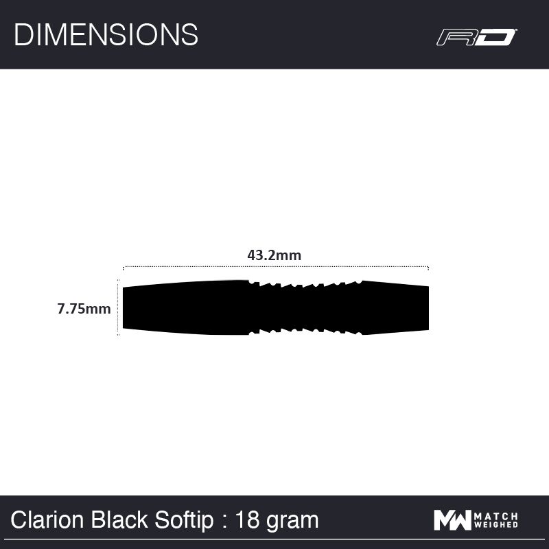 Clarion Black RedDragon - Softdart