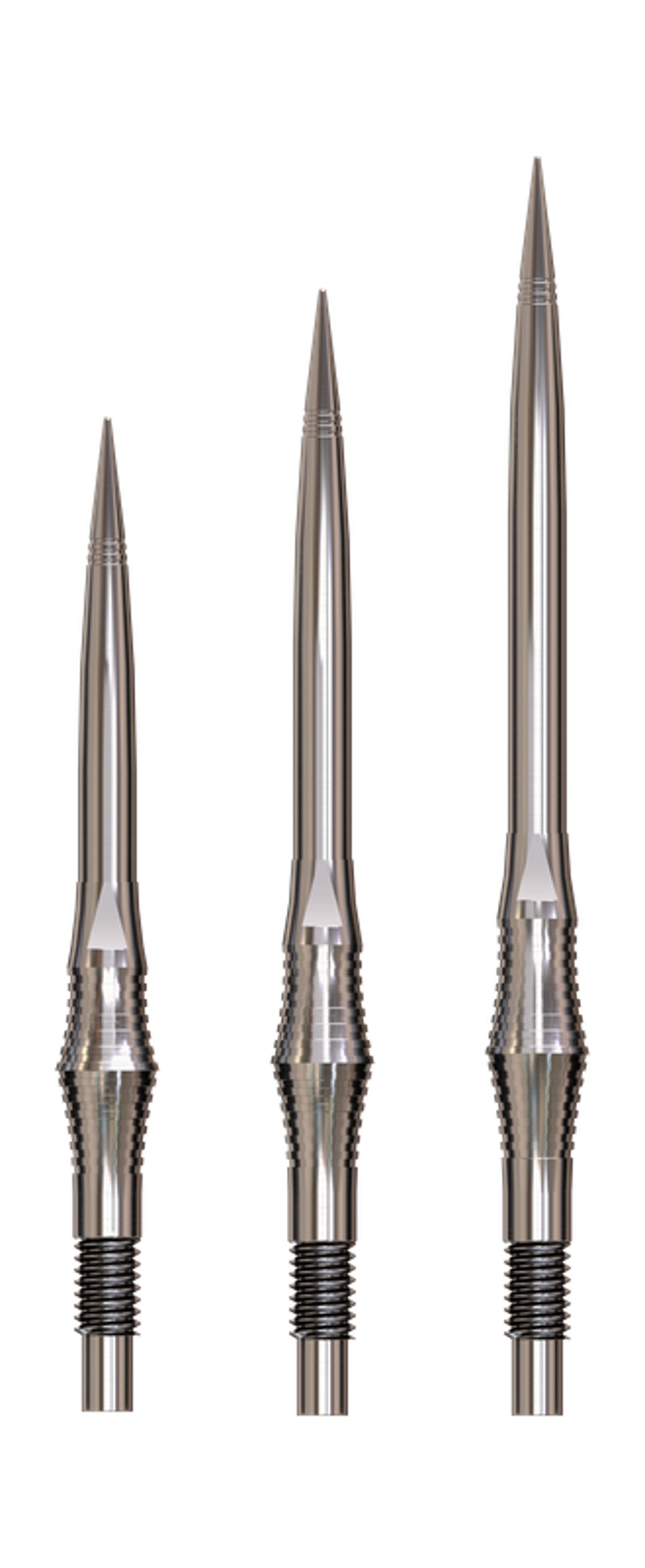 Harrows Apex Spire - Quick Points - QP Steeldartspitzen - Silber
