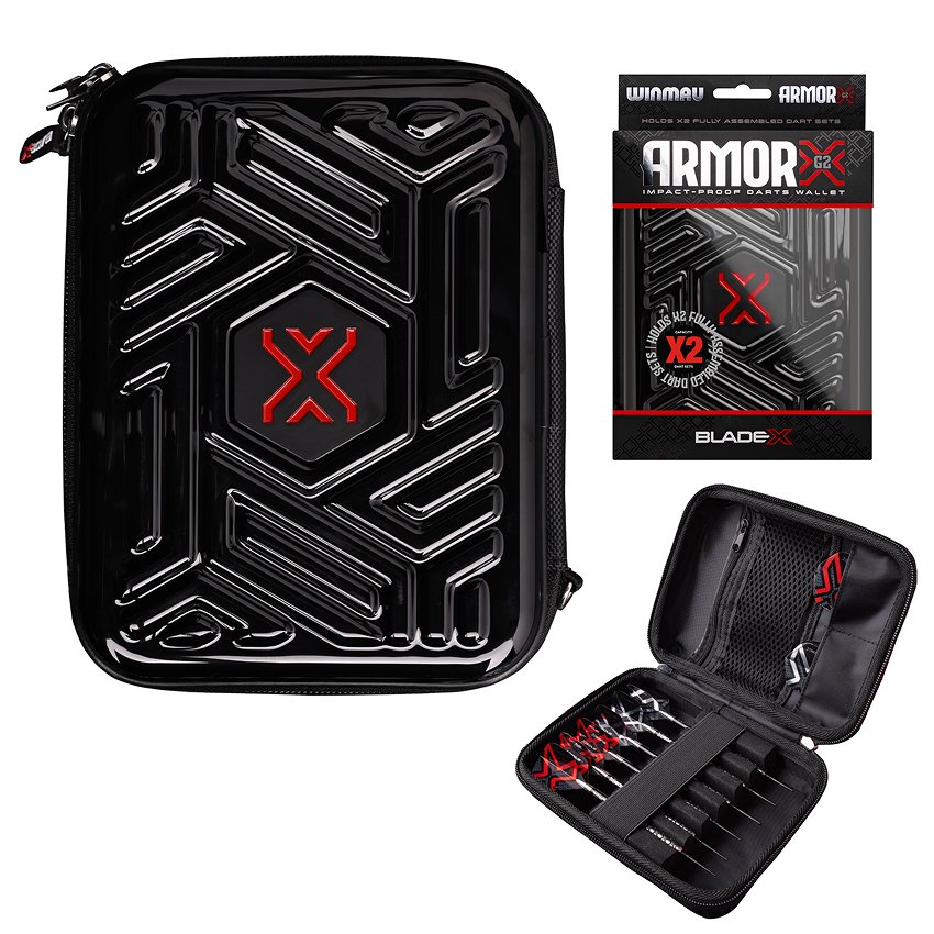 Blade X Armor G2 Winmau Dart Case - Darttasche XL - Schwarz