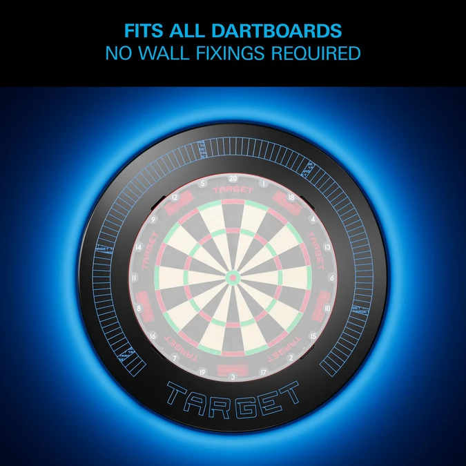 Target Corona Vision Notched Dartboard Surround mit LED Beleuchtung