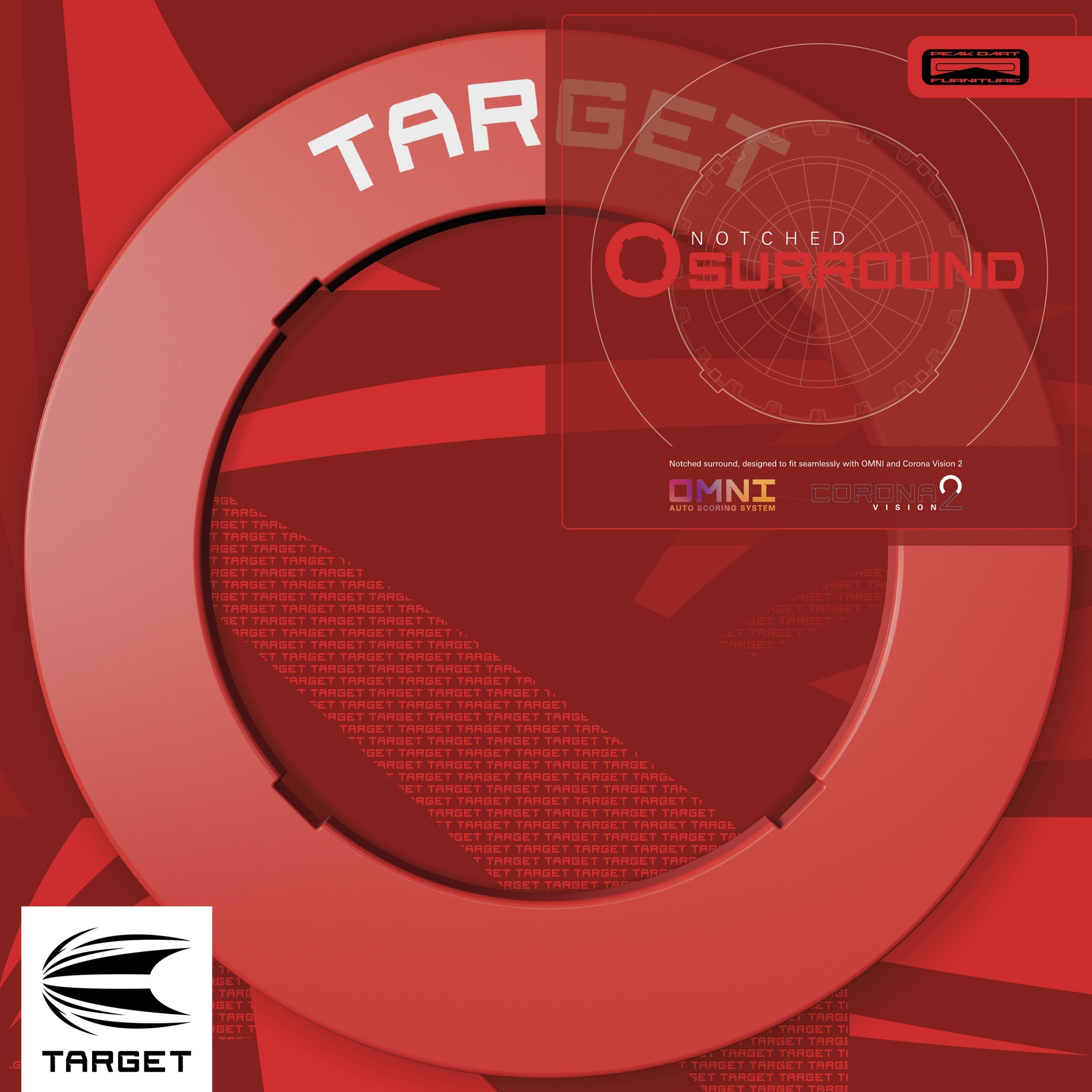 Target Notched Dartboard Surround