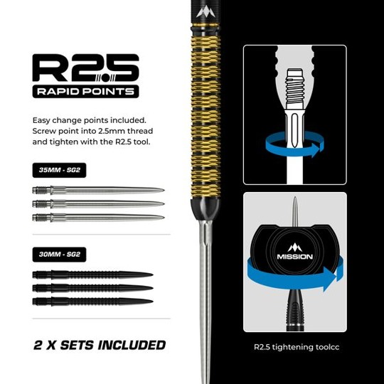 Jake Kenyon - Collab Series Darts - Mission 95% Tungsten - Steeldart