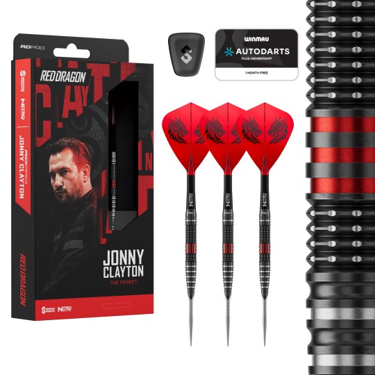 Jonny Clayton RD-Pro 90% Switch Point Darts RedDragon - Steeldart