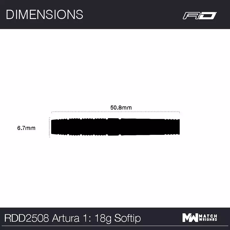 Artura 1 Shocking Pink RedDragon - Softdart
