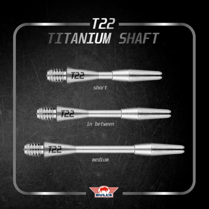Bull's NL TISH22 Titanium Shafts - Silber