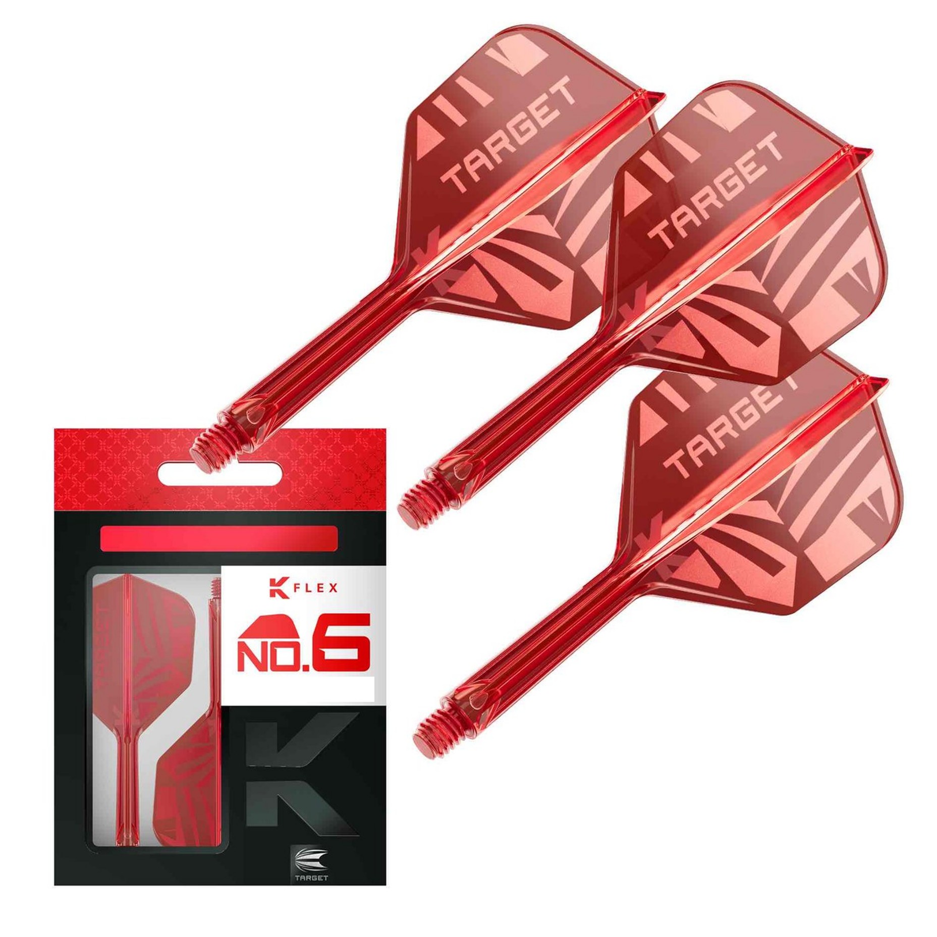 Target K-Flex No6 Logo Flight System - Red