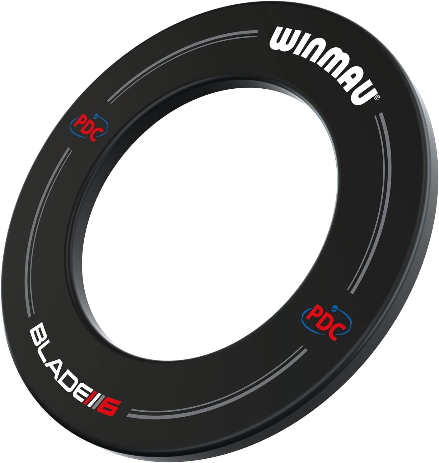 Blade 6 Winmau Dartboard Surround mit PDC Aufdruck - Schwarz