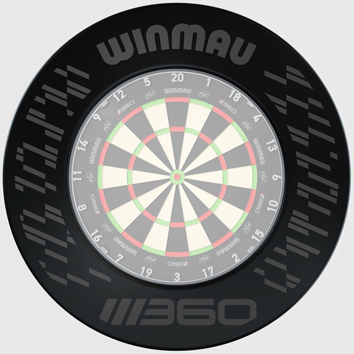 Winmau Blade 360 Dartboard Surround - Schwarz-Grau