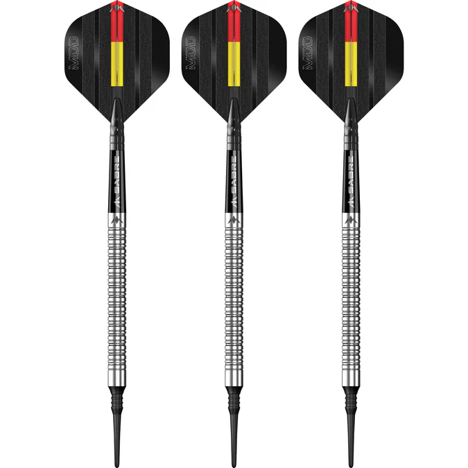 Mike De Decker Darts 95% Tungsten Silver Mission - Softdart