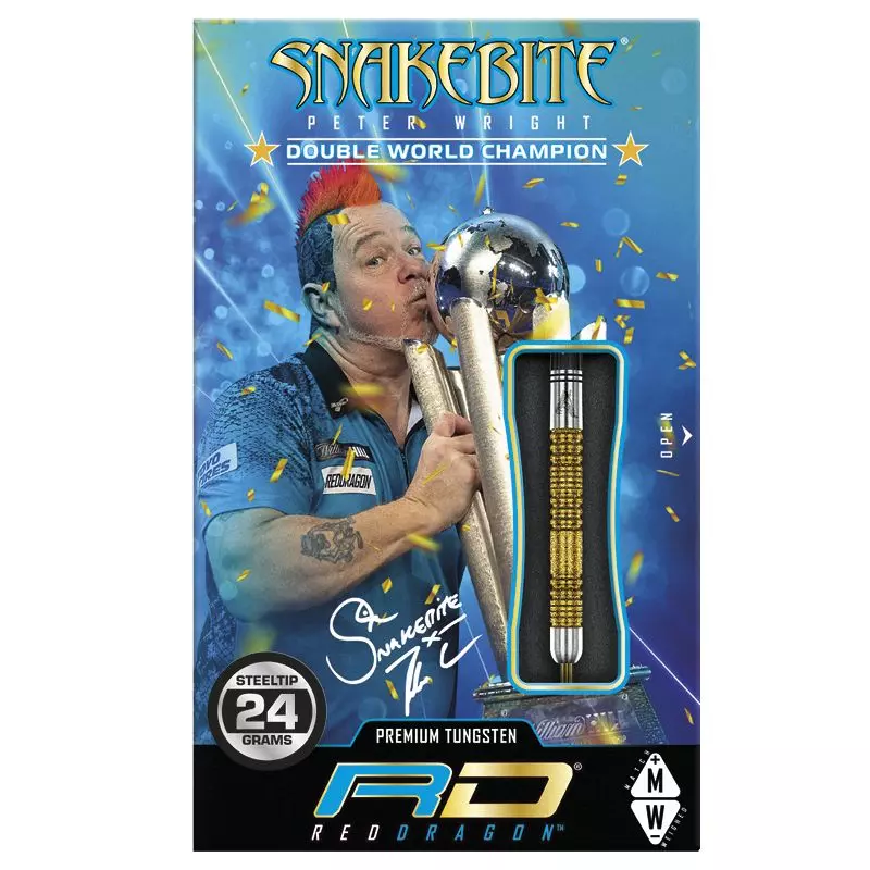 Peter Wright Snakebite Double World Champion SE Gold Plus - Steeldart