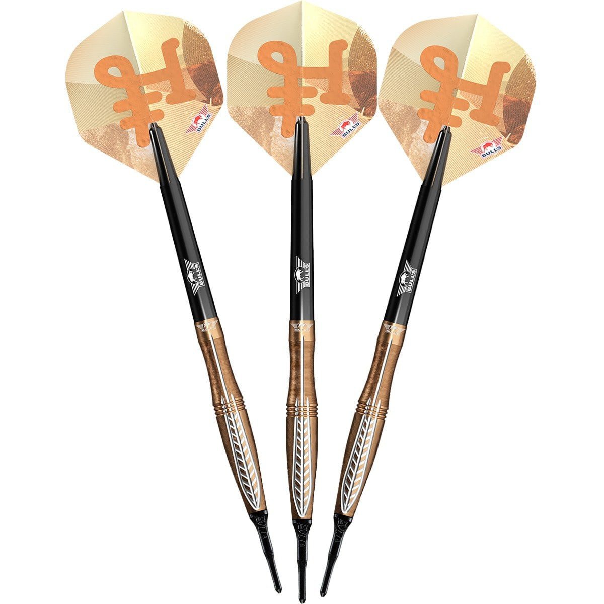 Bull's NL Bronzo Flux - 90% Tungsten - Softdart