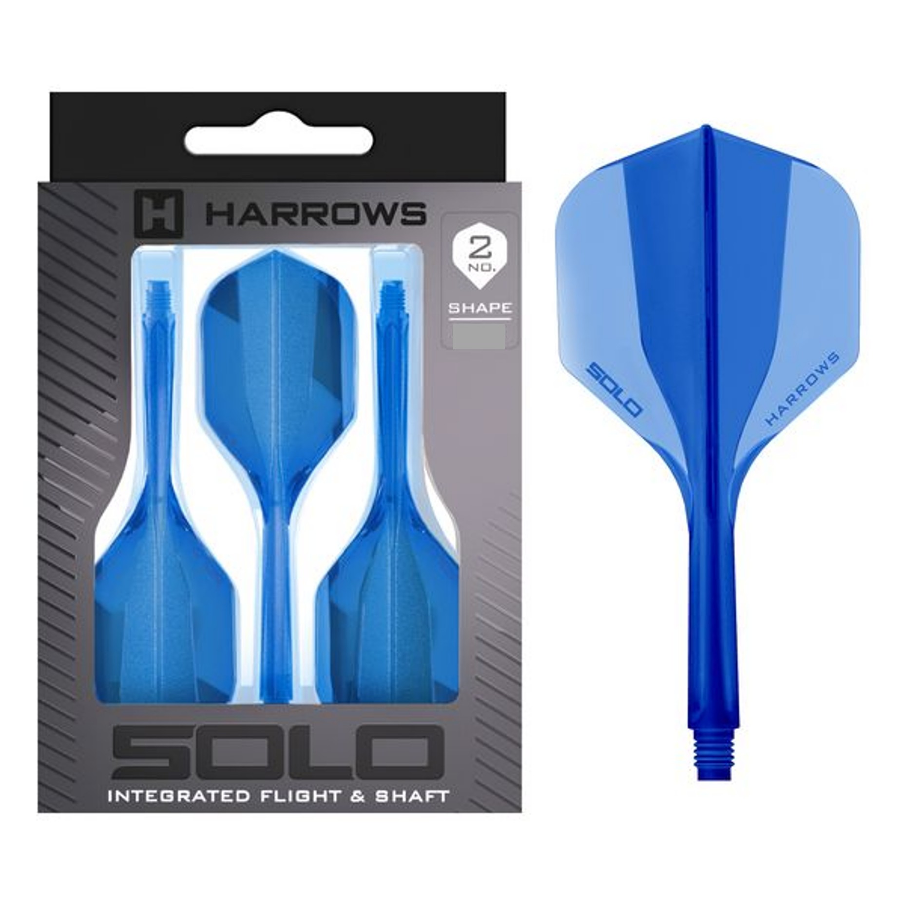 Harrows Solo Integrated Flight- Shaftsystem - No2 Standard - Blau