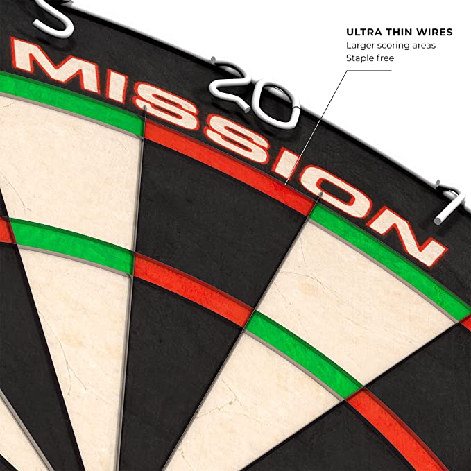 Samurai II Mission Professional Dartboard - Ultra Thin Wire
